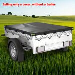 Bâche de protection plate 214 x 122 x 13 cm avec corde de bâche - bâche de remorque en pvc renforcé - ... Bâche de protection plate 214 x 122 x 13 cm avec corde de bâche - bâche de remorque en pvc renforcé - ...