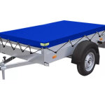 Bache remorque 208 x 114 x 9cm, 600d pvc renforc� b�che pour remorque, b�che protection plate avec corde ...