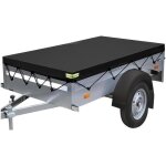 Bache remorque, 214x 122 x 13 cm bâche pour remorque imperméable avec corde et bandes réfléchissantes, ... Bache remorque, 214x 122 x 13 cm bâche pour remorque imperméable avec corde et bandes réfléchissantes, ...