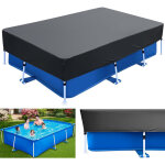 B�che solaire rectangulaire pour piscine - 26017030cm - b�che pliable pour piscine hors sol, pour �conomiser ...