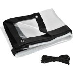 B�che transparente imperm�able avec oeillets et corde b�che de protection b�che ext�rieure imperm�able ...