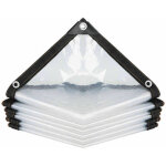 Vurahome - b�che transparente imperm�able avec oeillets, � l'eau en pe multi - usage anti - pluie r�sistante ...