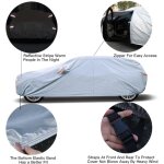B�che voiture �tanche respirante, 6 couches housse de protection voiture ext�rieur contre pluie soleil ...