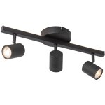 Back up - spot plafond, plafonnier - 3 lumière - l 46 cm - noir - moderne - éclairage intérieur - salon ... Back up - spot plafond, plafonnier - 3 lumière - l 46 cm - noir - moderne - éclairage intérieur - salon ...