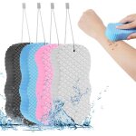 Badeschwamm massageschwamm duschschwamm, 4pcs ultra soft bath shower body sponge, gommage �ponge krperpeeling ...