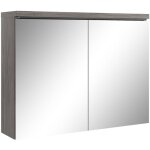 Badplaats - armoire de toilette paso 80 x 60 cm chene gris - m