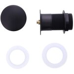 Badplaats - bouchon de vidange noir mat bouchon pop up pour lav Badplaats - bouchon de vidange noir mat bouchon pop up pour lav