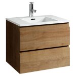 Badplaats - meuble de salle de bain angela 60 cm lavabo chene ? armoire de r Badplaats - meuble de salle de bain angela 60 cm lavabo chene ? armoire de r