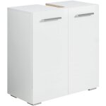 Badplaats - meuble sous lavabo jupiter 60 x 30 x 60 cm blanc