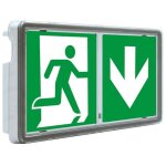 Baes evacuation 136 lm sati bloc. tech one e1s. ip44 ik08. noir - bloc. tech