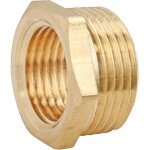 Bague r�duction laiton 6 pans m�le 26 / 34 - femelle 15 / 21