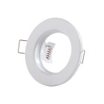 Bague projecteur downlight rond 'sara' acier 81mm - blanc