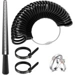 Baguier mesure taille doigts, outil de mesure de bague 4 �chelles (eu, uk, us, fr) - jauge anneaux pour ...