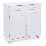 Paris prix - bahut 2 portes & 2 tiroirs bois 'alienor' 88cm blanc Paris prix - bahut 2 portes & 2 tiroirs bois 'alienor' 88cm blanc