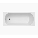 Baignoire acrylique rectangulaire blanche genova de roca dimensions: 1700x700x448 mm