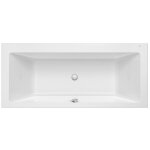 Baignoire en acrylique rectangulaire � encastrer vythos biplace 1700 x 800 mm