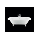 Baignoire ancienne sur pieds chelsea blanche 170 cm pieds d'aigle blancs