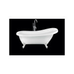 Baignoire ancienne sur pieds richmond blanche 155 cm pieds d'aigle blancs