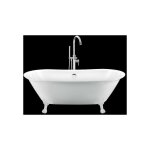 Rogier&mothes - baignoire ancienne sur pieds surry hills blanche 165 cm pieds de lion blancs