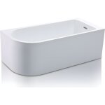 Vente - unique - baignoire d'angle - 240l - 170 x 75 x 58 cm - blanche - angle droit - anika