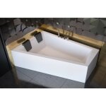 Azura home design - baignoire d'angle gauche intima duo en 170 ou 180 cm - 170cm