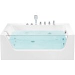 Baignoire balnéo d'angle à gauche 170 x 80 cm en acrylique blanc avec surface vitrée design moderne tendance ... Baignoire balnéo d'angle à gauche 170 x 80 cm en acrylique blanc avec surface vitrée design moderne tendance ...