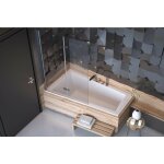Azura home design - baignoire d'angle ultima gauche 150 ou 160 cm slim - 160cm