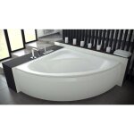 Azura home design - baignoire d'angle venezia 148x148 cm avec tablier