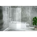 Azura home design - baignoire asymétrique integra 150 / 170 cm x 75 cm + pare baignoire - gauche - 150cm ... Azura home design - baignoire asymétrique integra 150 / 170 cm x 75 cm + pare baignoire - gauche - 150cm ...