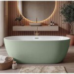 Baignoire autoportante bahia - badplaats - 170 x 75 x 58 cm - ve