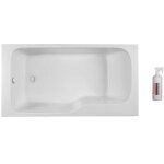 Jacob delafon - baignoire bain douche malice + nettoyant 160 x 85, version gauche