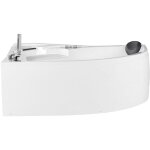 Baignoire balno d'angle  droite en acrylique avec fonction hydromassage et clairage led votre bain ...