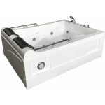 Eliteshopping - baignoire baln�o blanc 175 x 132 cm chromoth�rapie 14 jets ? fleur