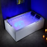 Boreal sauna - baignoire balneo lord duo blanc 2 places archipel® 185x120 - gauche Boreal sauna - baignoire balneo lord duo blanc 2 places archipel® 185x120 - gauche