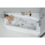 Baignoire concept 10 tablier: sans tablier - sens baignoire: droite - dimensions baignoire d'angle et ...