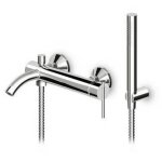 Baignoire de douche extrieure  levier unique avec accessoires srie zxs