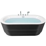 Baignoire �lot central en acrylique noir tr�s el�gante et tr�s design pour salle de bains moderne et ...