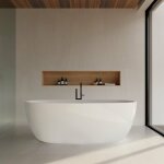 Stano. - baignoire lot design ovale denver blanche 150 cm