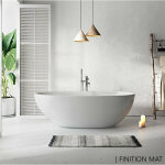 Baignoire �lot design ovale florida blanche 180 cm mat