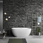 Baignoire îlot design ovale lisbon blanche 150 cm mat Baignoire îlot design ovale lisbon blanche 150 cm mat