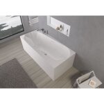 Bernstein - baignoire îlot onda en acrylique sanitaire blanc brillant - 170 x 78 x 58 cm - robinetterie ... Bernstein - baignoire îlot onda en acrylique sanitaire blanc brillant - 170 x 78 x 58 cm - robinetterie ...