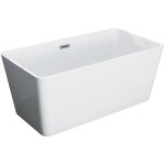 Vente - unique - baignoire îlot rectangulaire - 197 l - 130 x 70 x 55 cm - blanche - acrylique - spicara ... Vente - unique - baignoire îlot rectangulaire - 197 l - 130 x 70 x 55 cm - blanche - acrylique - spicara ...