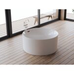 Baignoire ilot loom 2. 0 130 blanche 130 x130 x58 cm, by spalina Baignoire ilot loom 2. 0 130 blanche 130 x130 x58 cm, by spalina