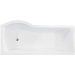 Azura home design - baignoire inspiro 150 / 160 / 170 cm x 70 cm pare baignoire - droit - 160cm