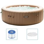 Intex - baignoire de massage � bulles ronde purespa 216x71cm 6 personnes