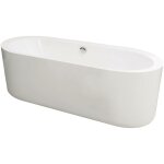 Ondee - zen - baignoire oleron - baignoire lot 170x80cm - acrylique renforc 3mm - blanc