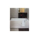 Azura home design - baignoire  porte eulalie porte  droite 140 / 150 / 160 x76x60 cm - 150cm