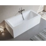 Sanycces - baignoire rectangulaire cube blanche 180x80 tablier non inclus
