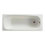 Roca - baignoire rectangulaire avec pieds perc�e 1 trou contesa 160x70 blanc