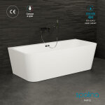 Spalina - baignoire ilot mint 160 blanche 160 x75 x57 cm, by Spalina - baignoire ilot mint 160 blanche 160 x75 x57 cm, by